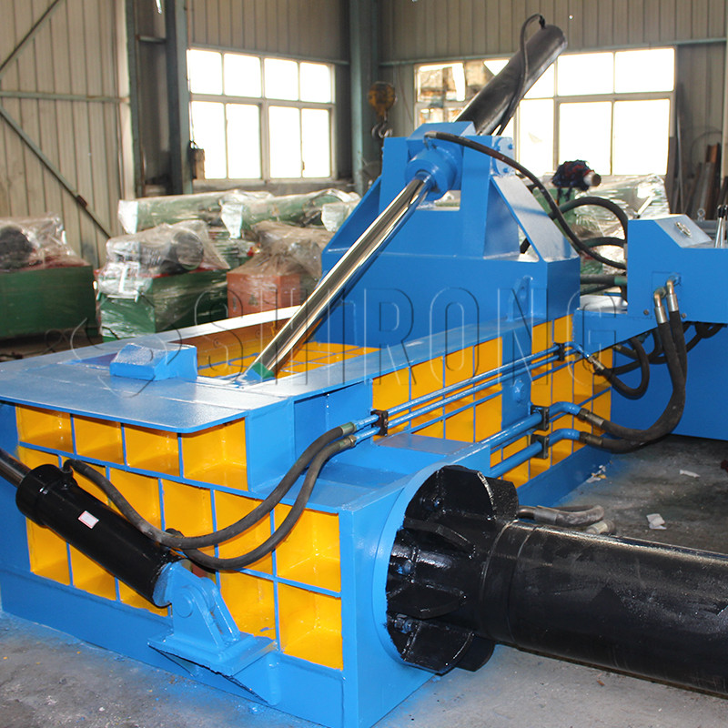scrap metal baling machine